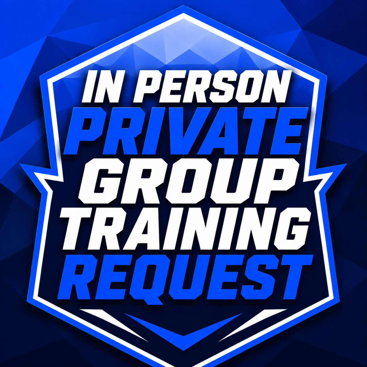 In Person Private Group Training (DM us directly for the arrangement)