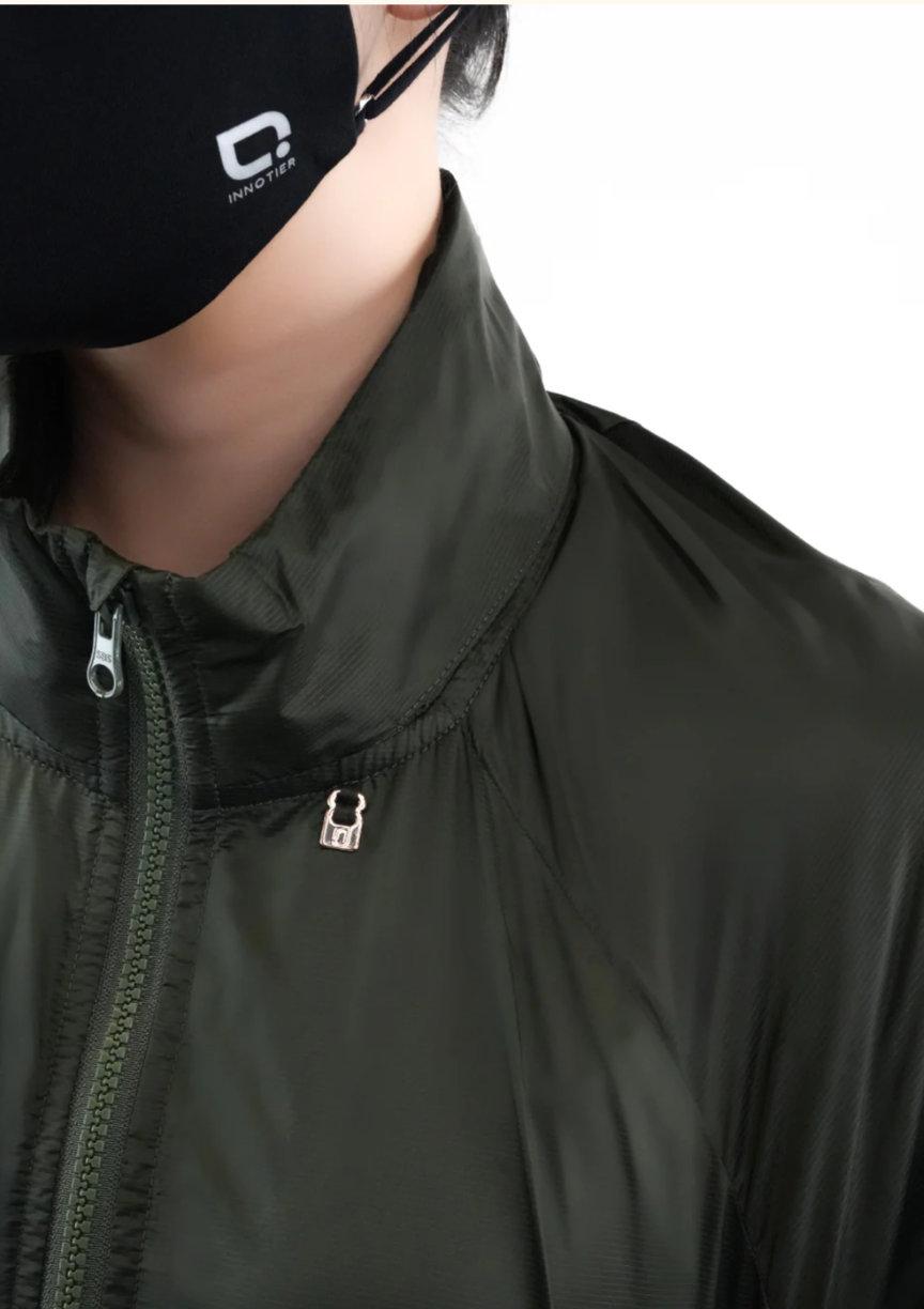 Antiviral Glazed Concealed Hood Jacket (Pre-order)