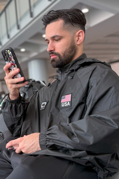 Antiviral Glazed Concealed Hood Jacket (Pre-order)