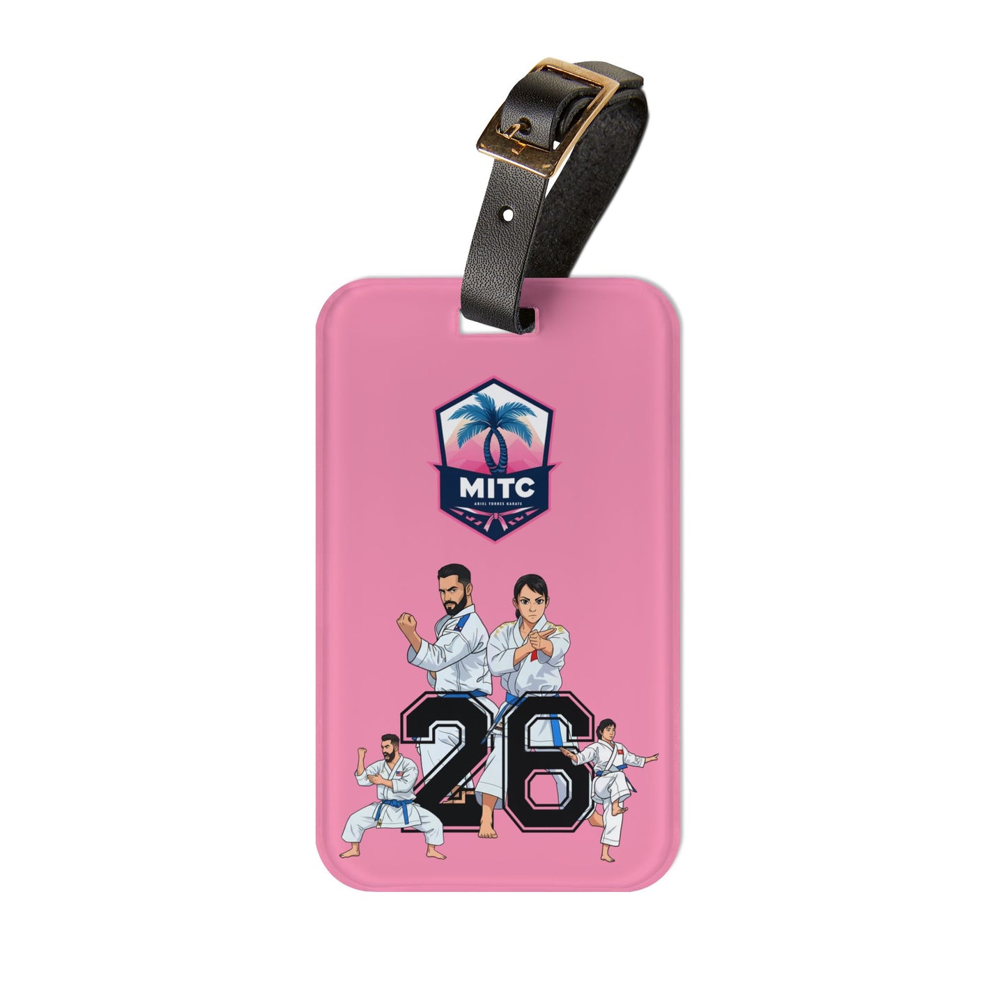 MITC 2026 Edition - Luggage Tag — Pink Martial Arts Team Design with '26' and MITC Logo