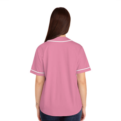 MITC 2026 Edition - Pink Striped Women's Baseball Jersey – MITC Logo Button-Up