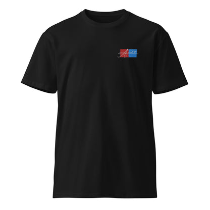 Embroidered Unisex premium t-shirt: Tatami x Ariel T